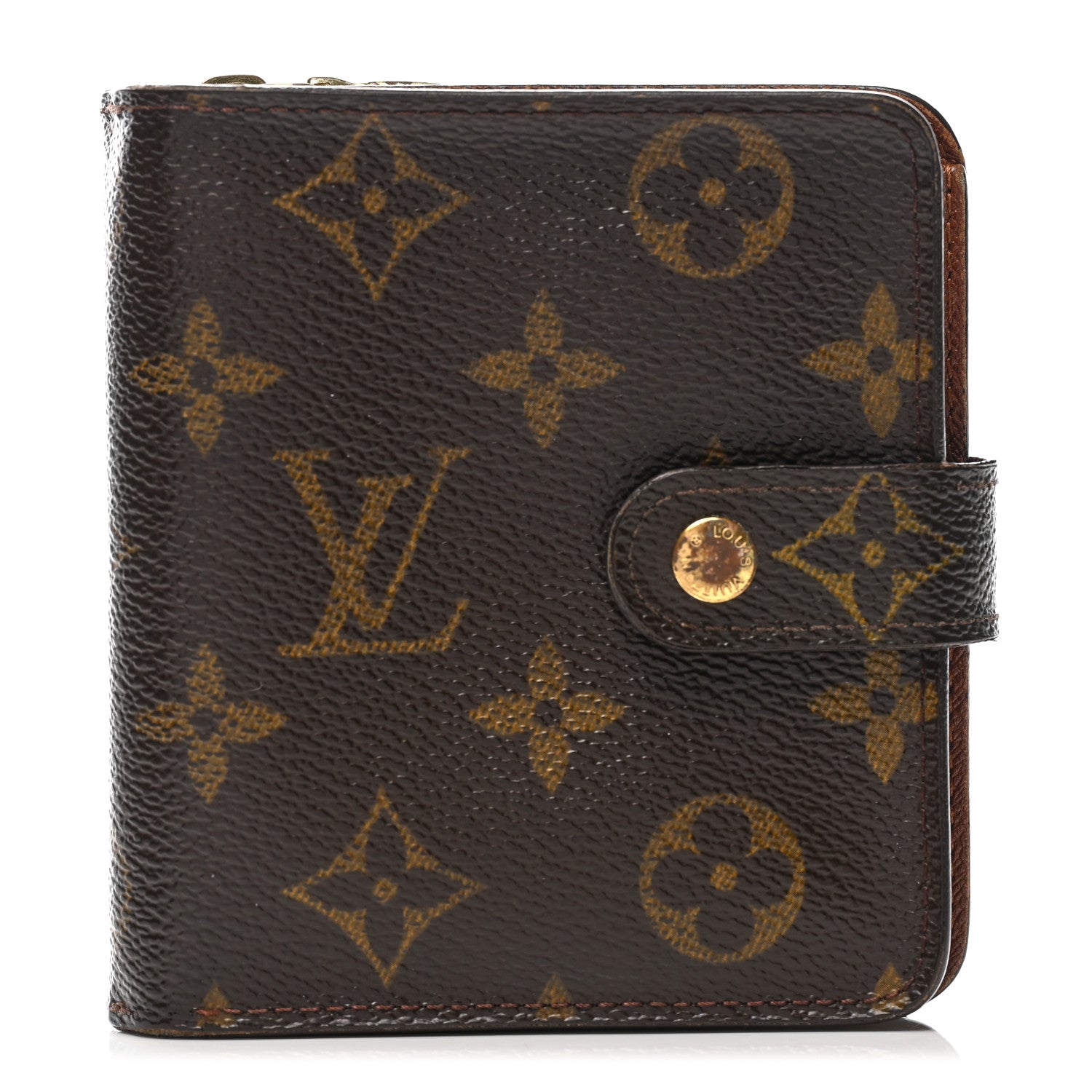 Louis Vuitton Monogram Compact Zippe Zipped Wallet 1 of 8