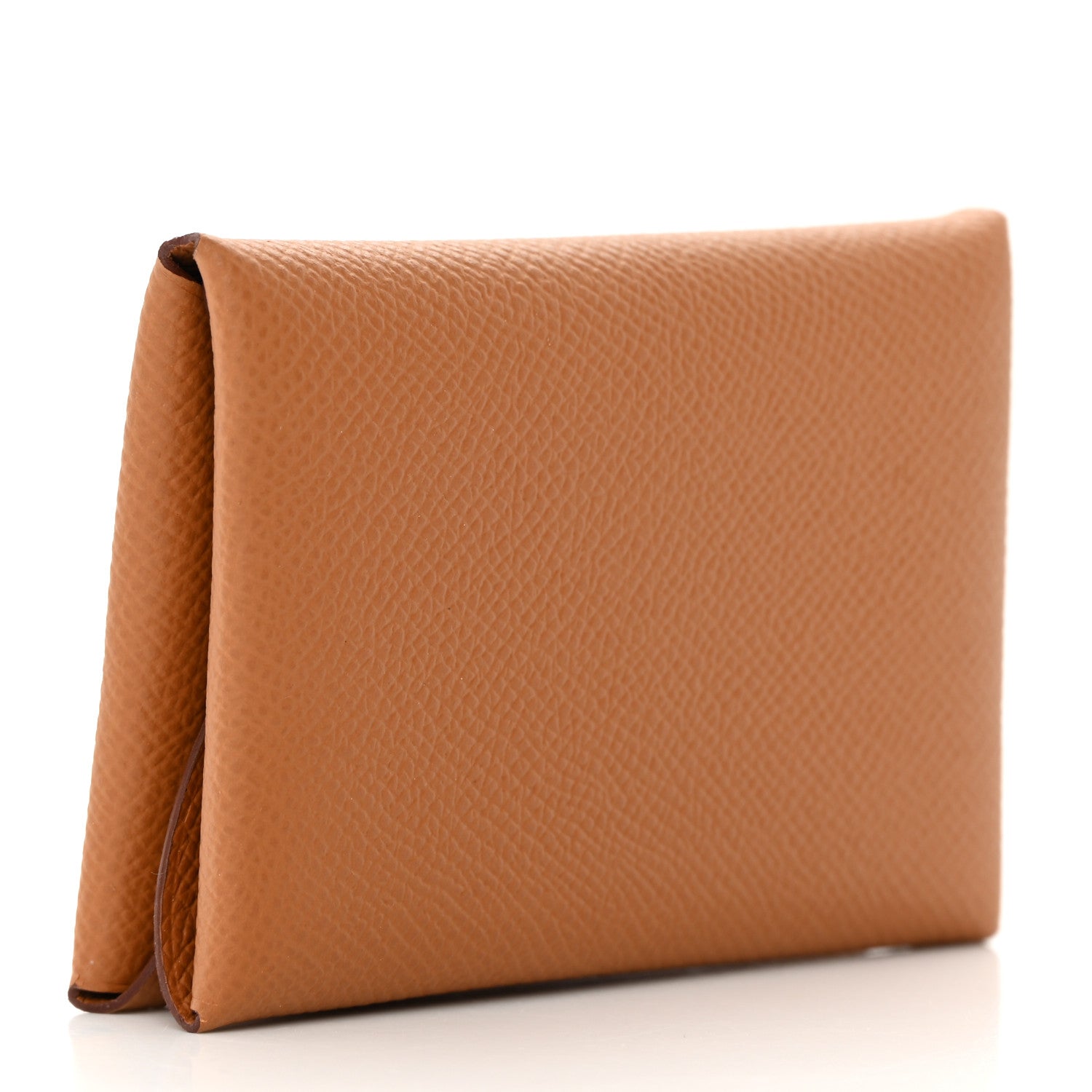 Hermes Epsom Calvi Duo Card Case Gold 3 of 9