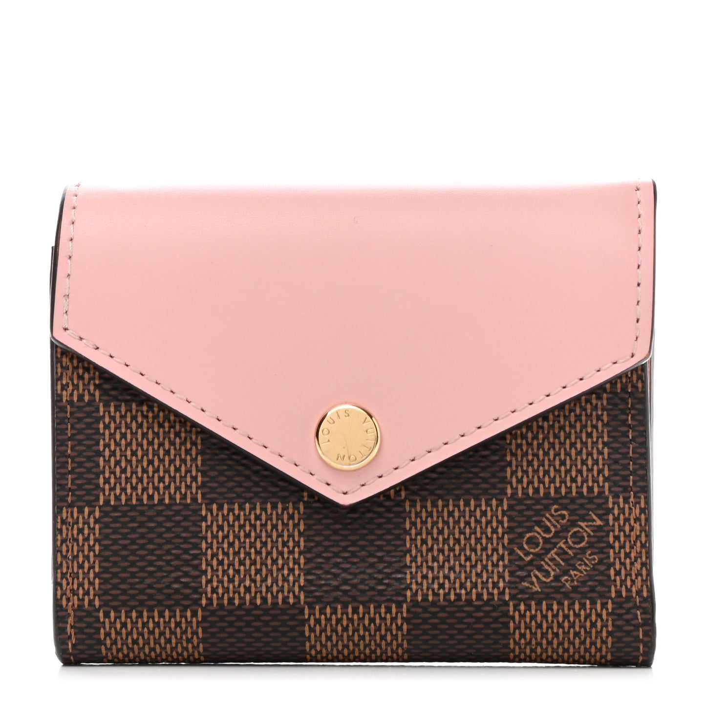 Damier Ebene Zoe Wallet Rose Ballerine