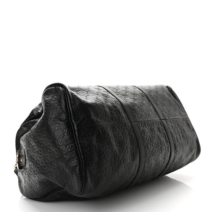 Gucci Guccissima Medium Carry On Duffle Black 4 of 11
