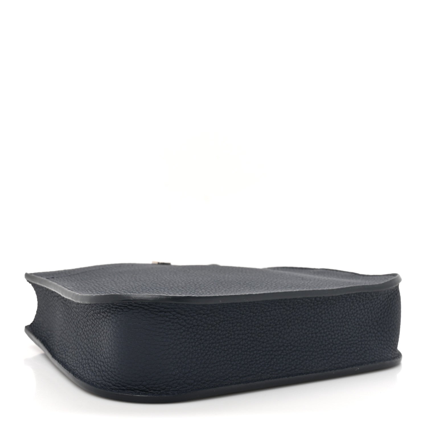 Loro Piana Grained Calfskin Milky Way Shoulder Bag Navy Blue