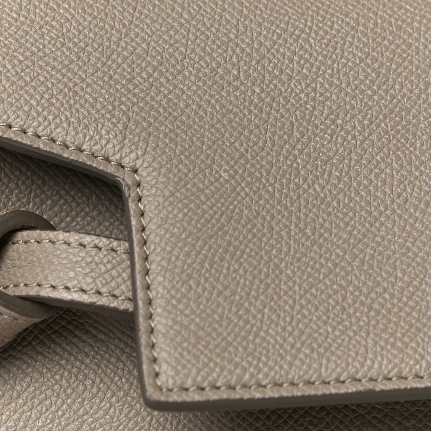 Grained Calfskin Micro Belt Bag Light Taupe