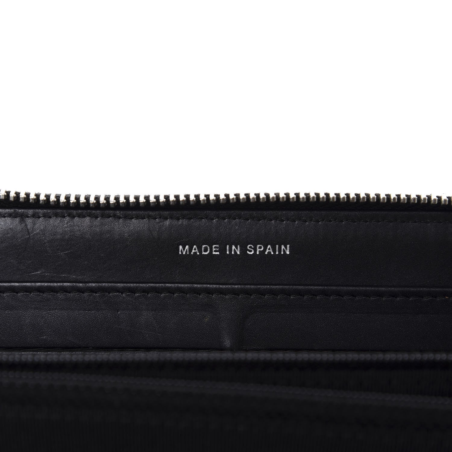 Chanel Lambskin Double Stitch Quilted Large Gusset Zip Around Wallet Black 15 of 19