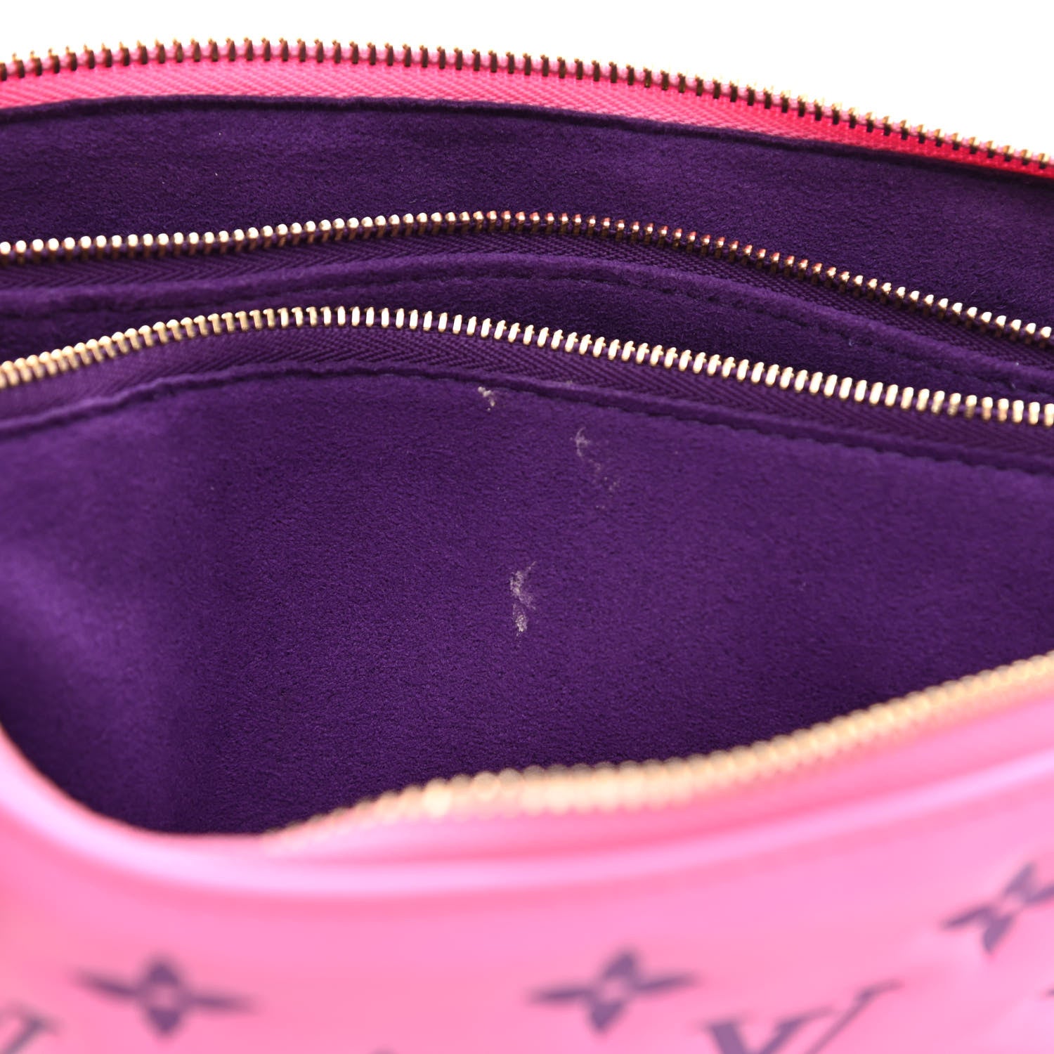 Louis Vuitton Lambskin Embossed Monogram Vuittamins Coussin PM Rose Violet 11 of 11