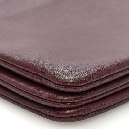 Celine Smooth Lambskin Small Trio Crossbody Bag Burgundy 10 of 11