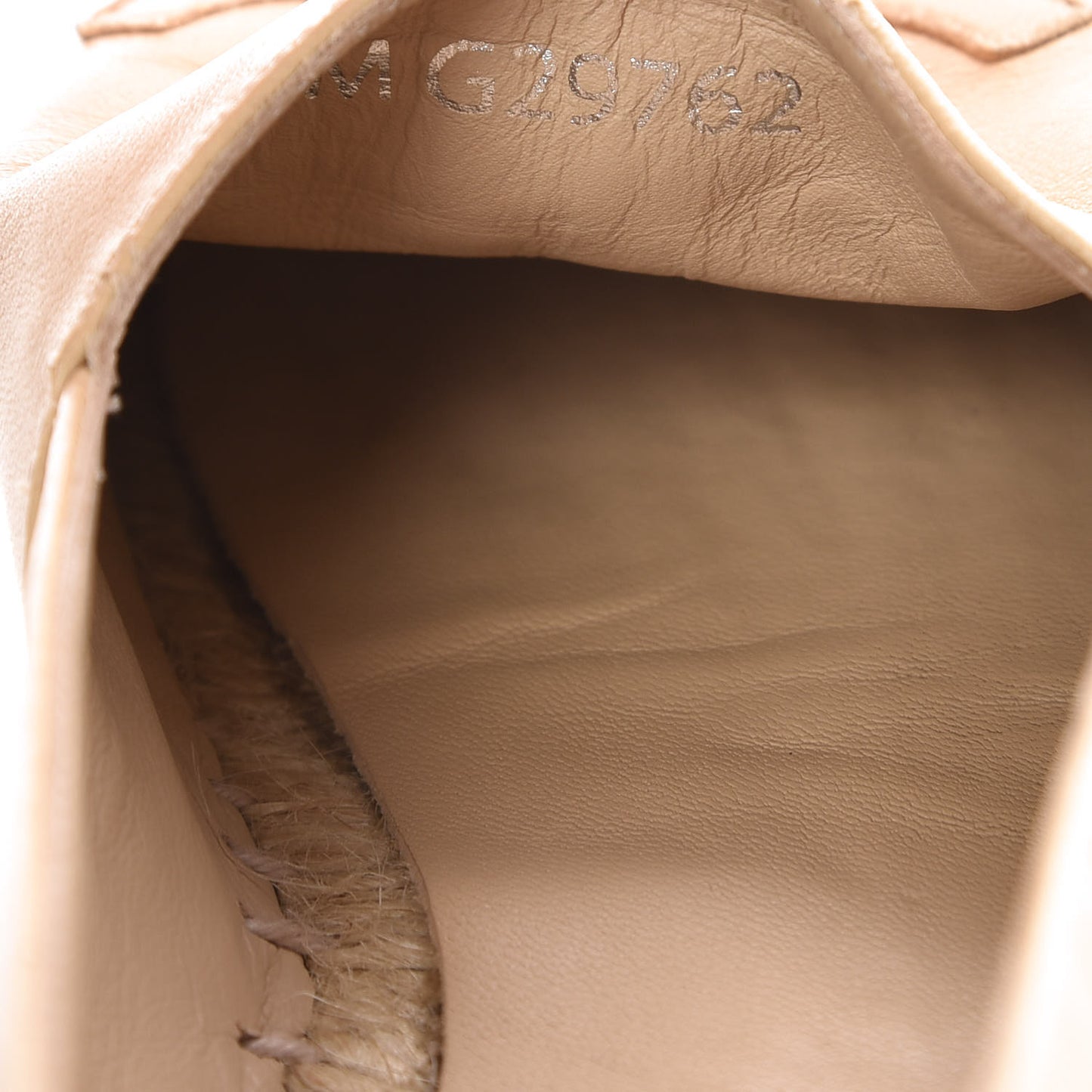 Lambskin CC Espadrilles 37 Beige Black