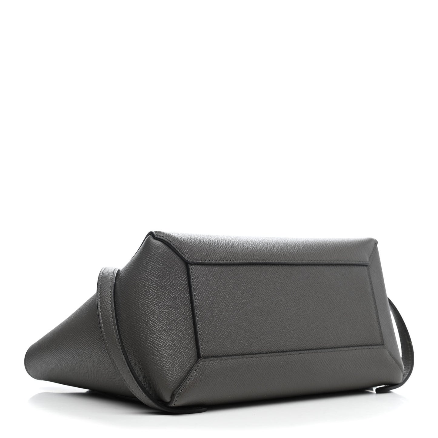 Grained Calfskin Micro Belt Bag Grey