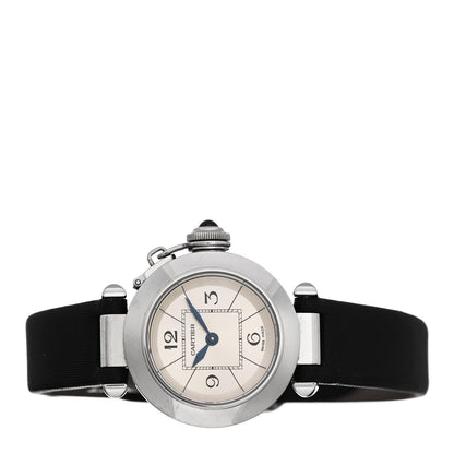 Cartier Stainless Steel Satin 27mm Miss Pasha Quartz Watch 2 of 4