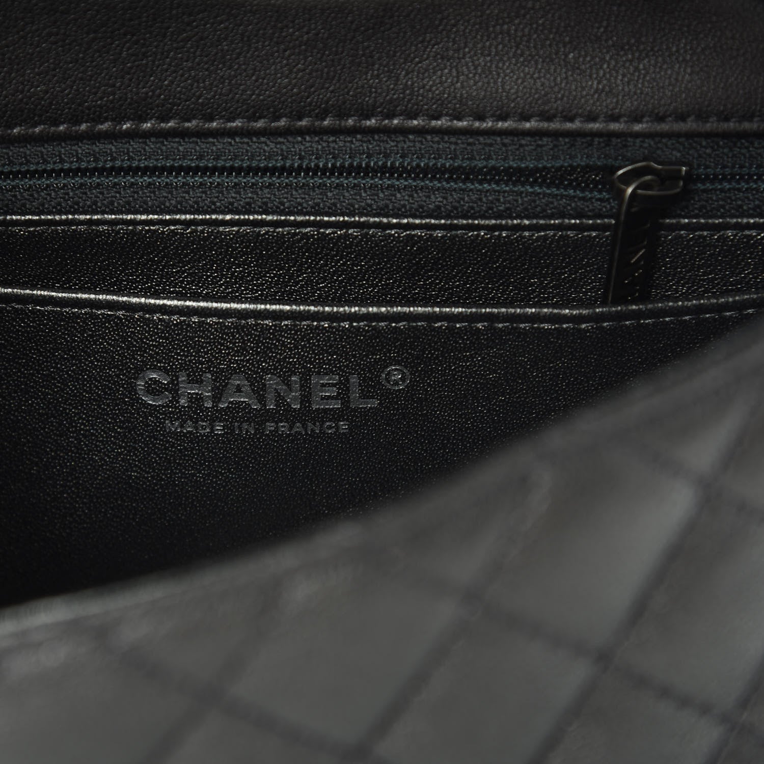 Chanel Metallic Sheepskin Quilted 2.55 Reissue Mini Flap Dark Silver 6 of 12