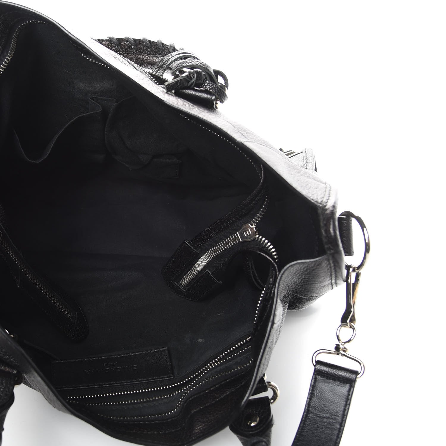 Balenciaga Chevre Silver Metallic Edge Hardware City Black 5 of 13