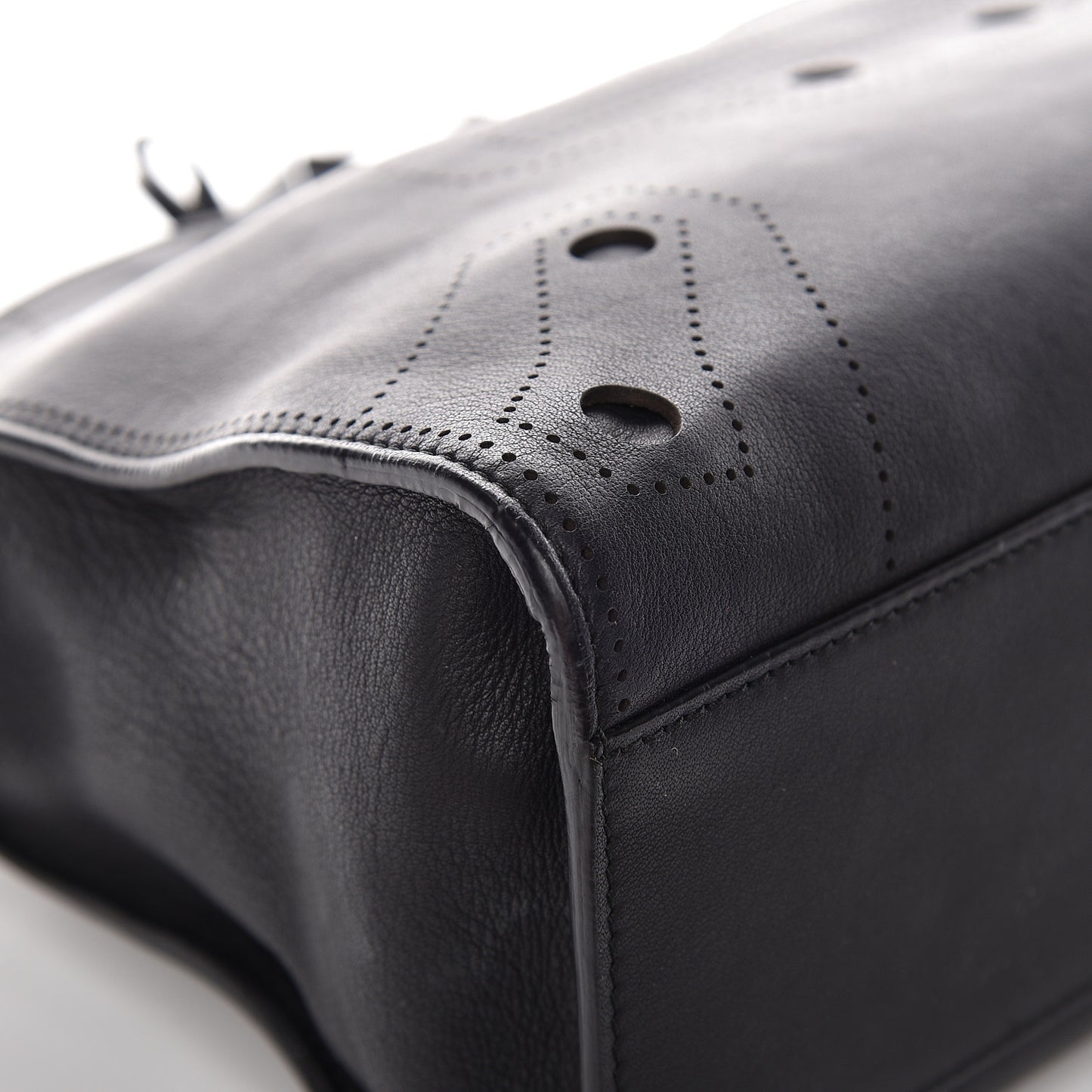 Veau Soyeux Perforated Blackout Hardware S City Black