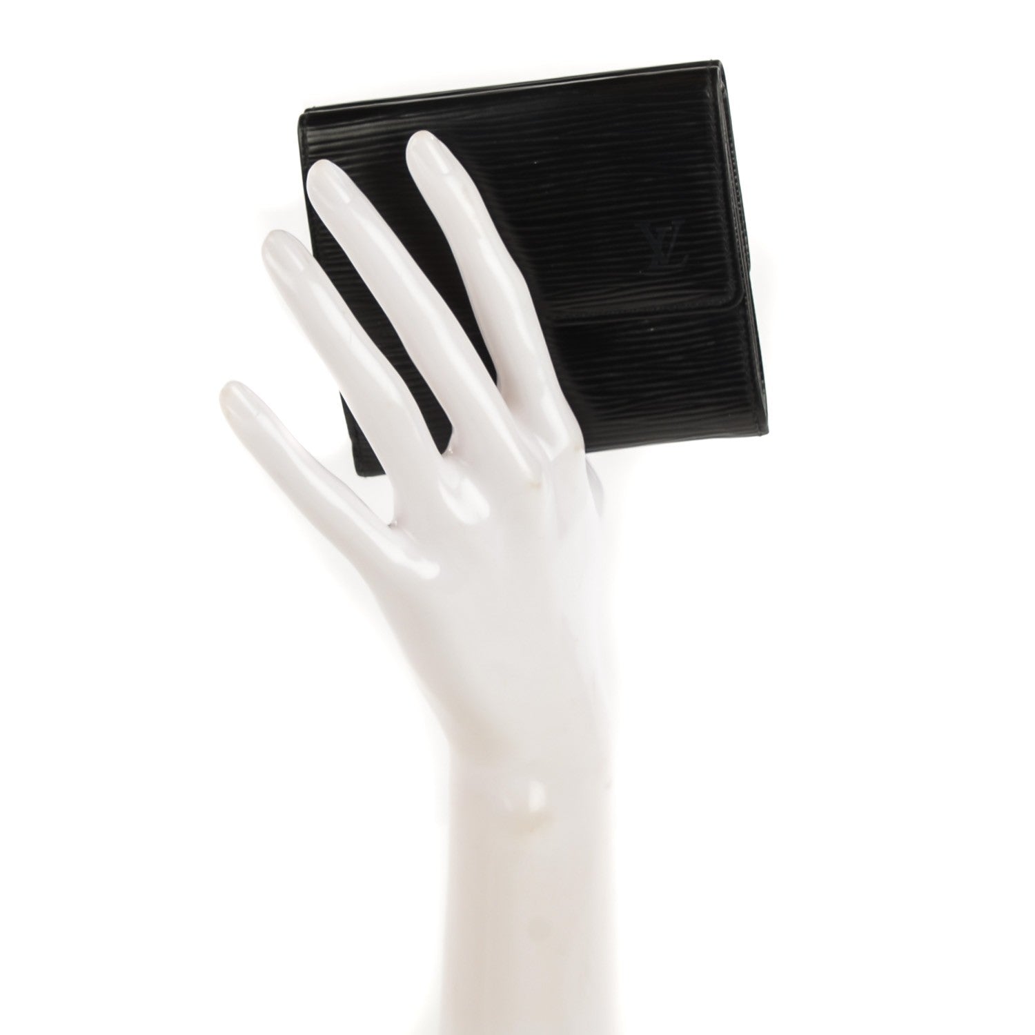 Louis Vuitton Epi Elise Wallet Black 2 of 8