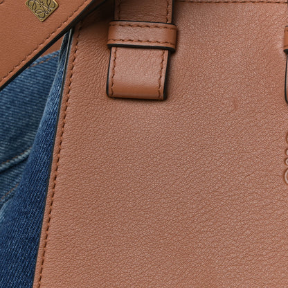 Loewe Calfskin Denim Medium Hammock Shoulder Bag Multitone Tan 12 of 12