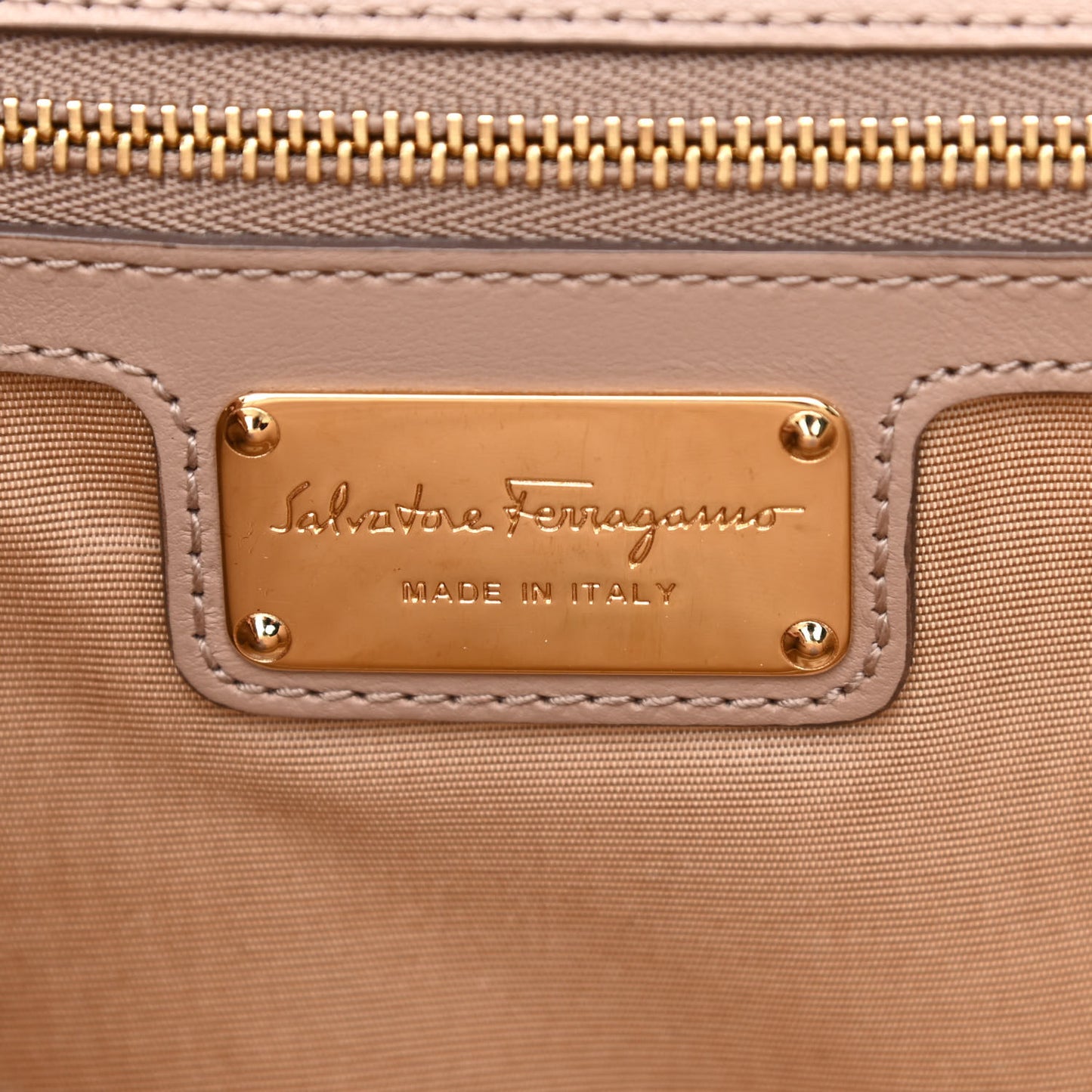 Patent Calfskin Vara Bow Chain Flap Crossbody Beige