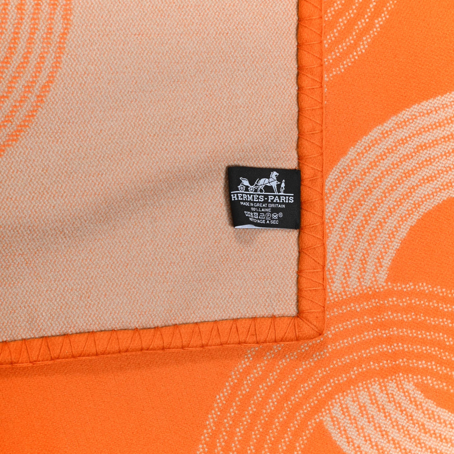 Hermes Wool Circuit 24 Blanket Orange Sable 3 of 3
