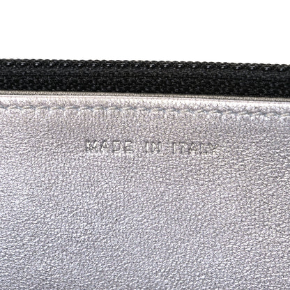 Chanel Lambskin Camellia Embossed Wallet On Chain WOC Black 6 of 11