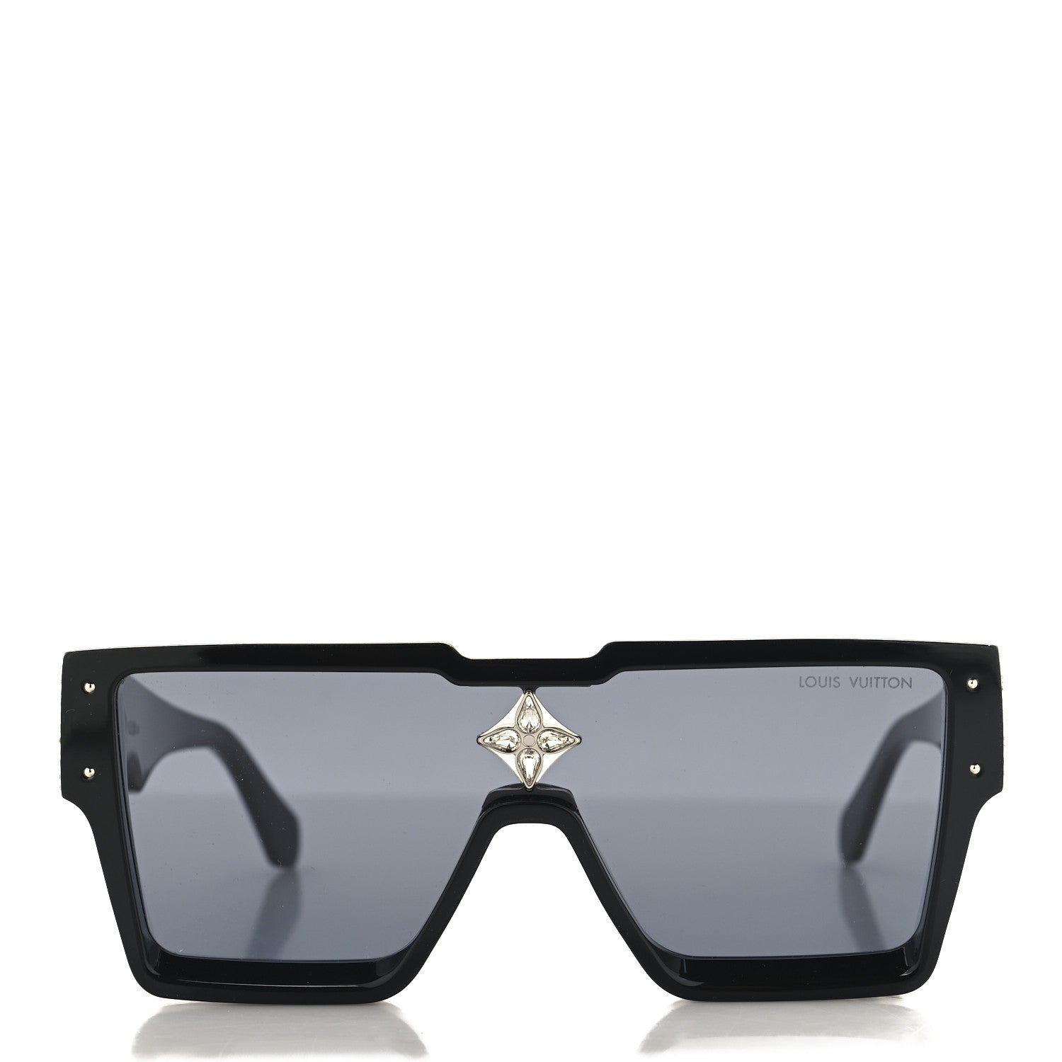 Louis Vuitton Acetate Swarovski Crystal Cyclone Sunglasses Z2433W Black 2 of 7