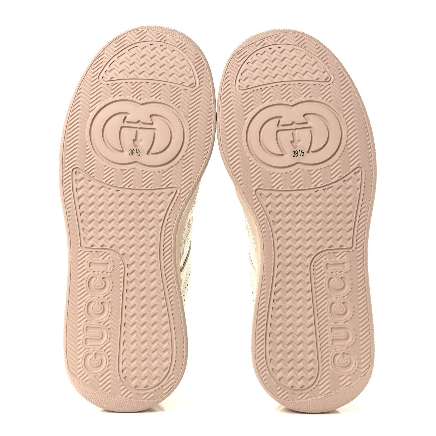 Gucci Calfskin GG Tennis Embossed Womens Platform 55mm Sneakers 38.5 White 7 of 12