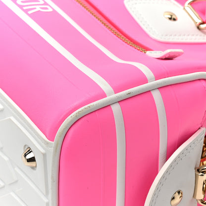 Christian Dior Calfskin Small Dior Vibe Zip Bowling Bag Pink Multicolor 12 of 12