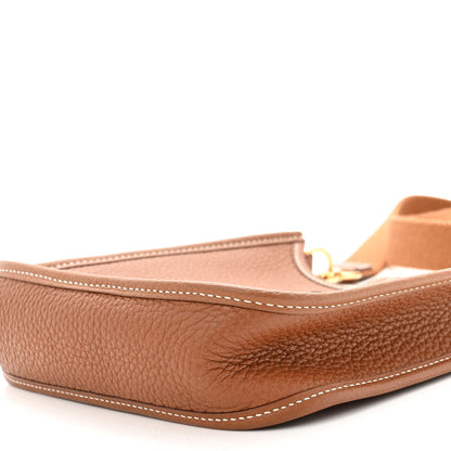 Hermes Taurillon Clemence Evelyne TPM Gold 10 of 10
