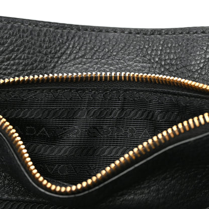 Prada Vitello Daino Tote Nero Black 14 of 23