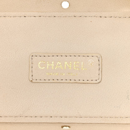 Chanel Caviar Perforated Bekko Chain Tote White 6 of 15