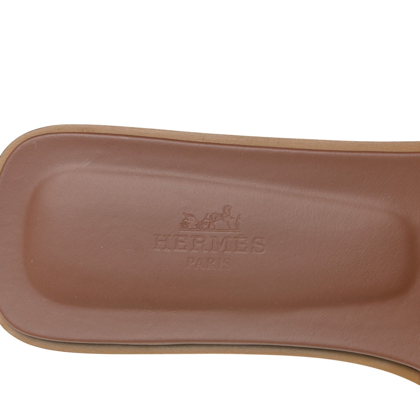 Box Calfskin Oran Sandals 38.5 Gold