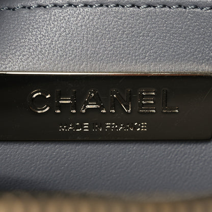 Chanel Calfskin Quilted Studded Square Vanity Case Grey 6 of 11