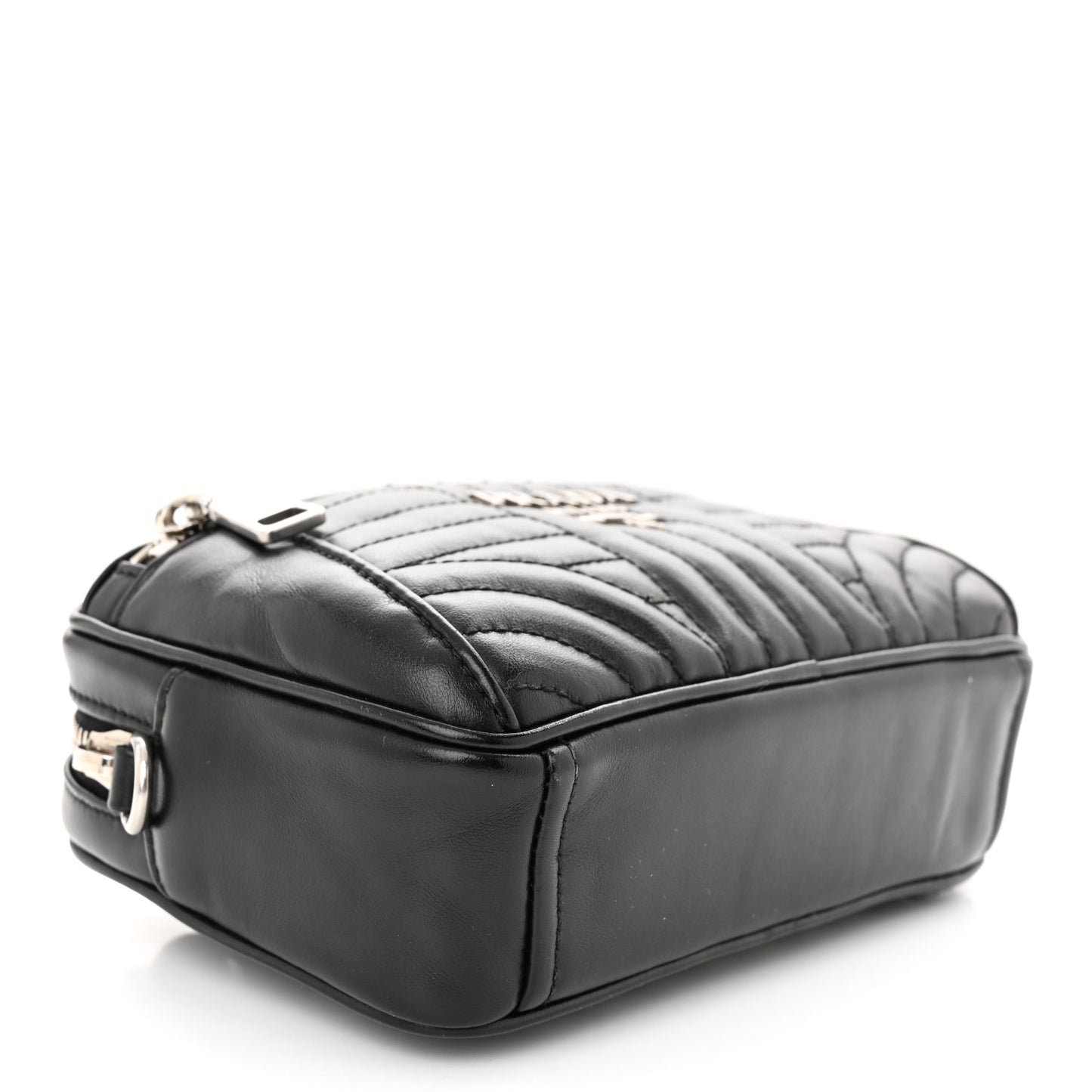 Soft Calfskin Impunture Diagramme Belt Bag Black