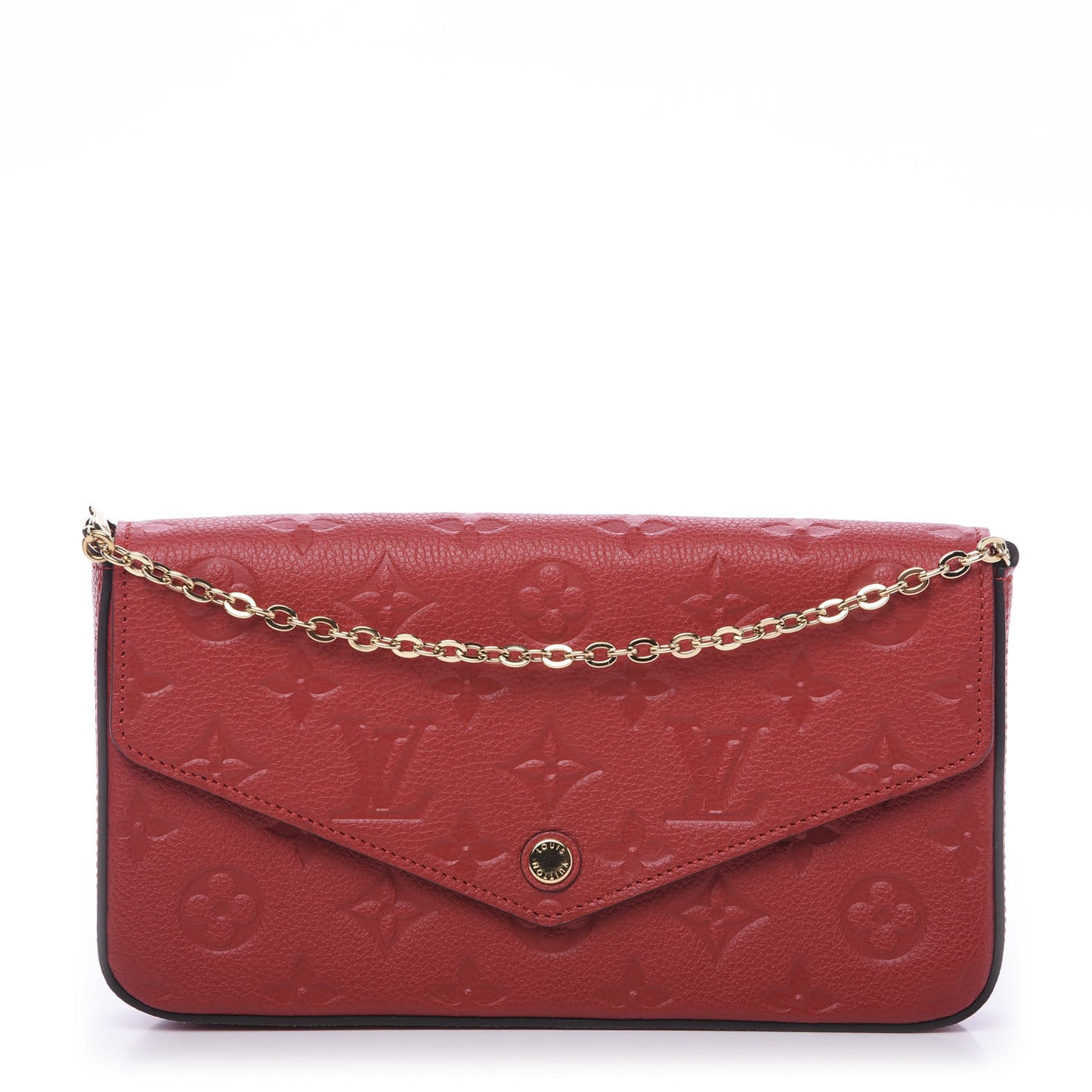 Empreinte Pochette Felicie Chain Wallet Scarlet