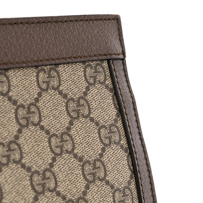 Gucci GG Supreme Monogram Web Medium Ophidia Chain Shoulder Bag Brown 10 of 12