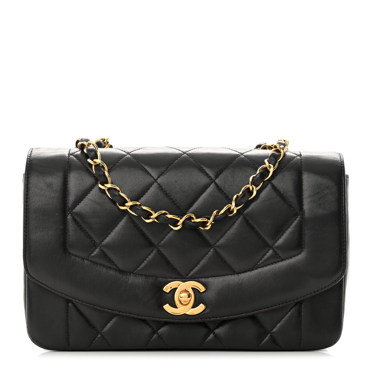 Chanel Lambskin Quilted Small Single Flap Black 1 of 17