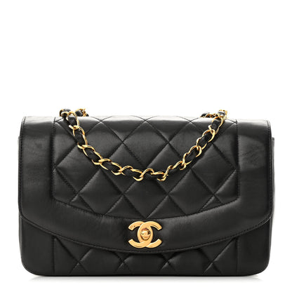 Chanel Lambskin Quilted Small Single Flap Black 1 of 17