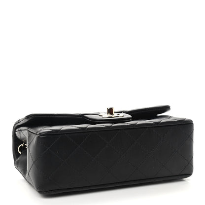 Chanel Lambskin Quilted Mini Rectangular Flap Black 4 of 9