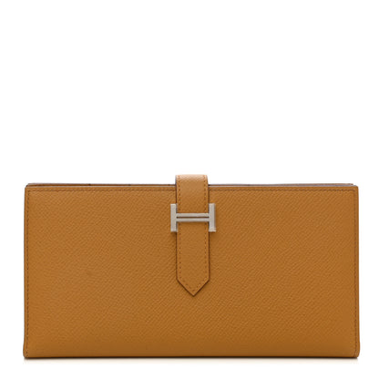 Hermes Epsom Bearn Gusset Wallet Sesame 1 of 8
