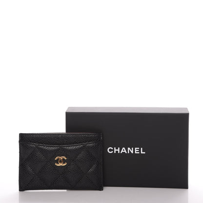 Chanel Caviar Quilted Card Holder Black 9 of 9