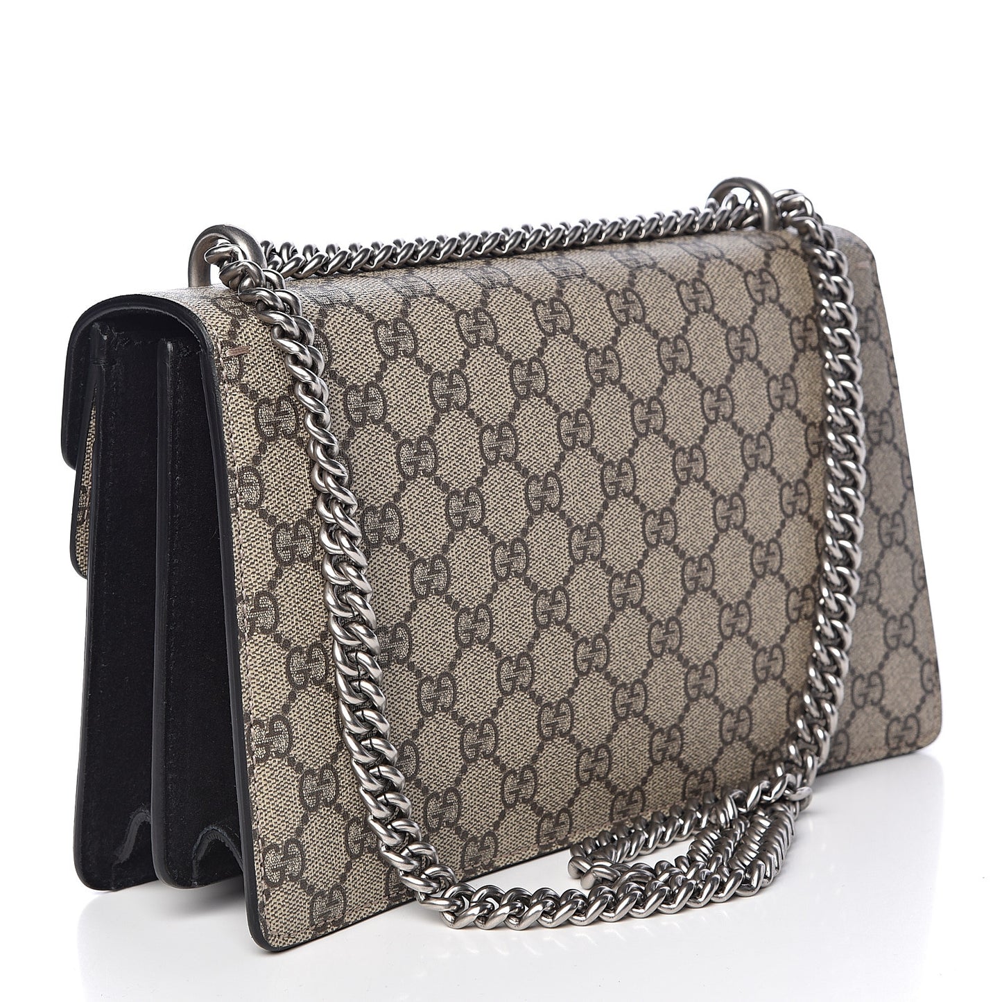 GG Supreme Monogram Small Dionysus Shoulder Bag Black