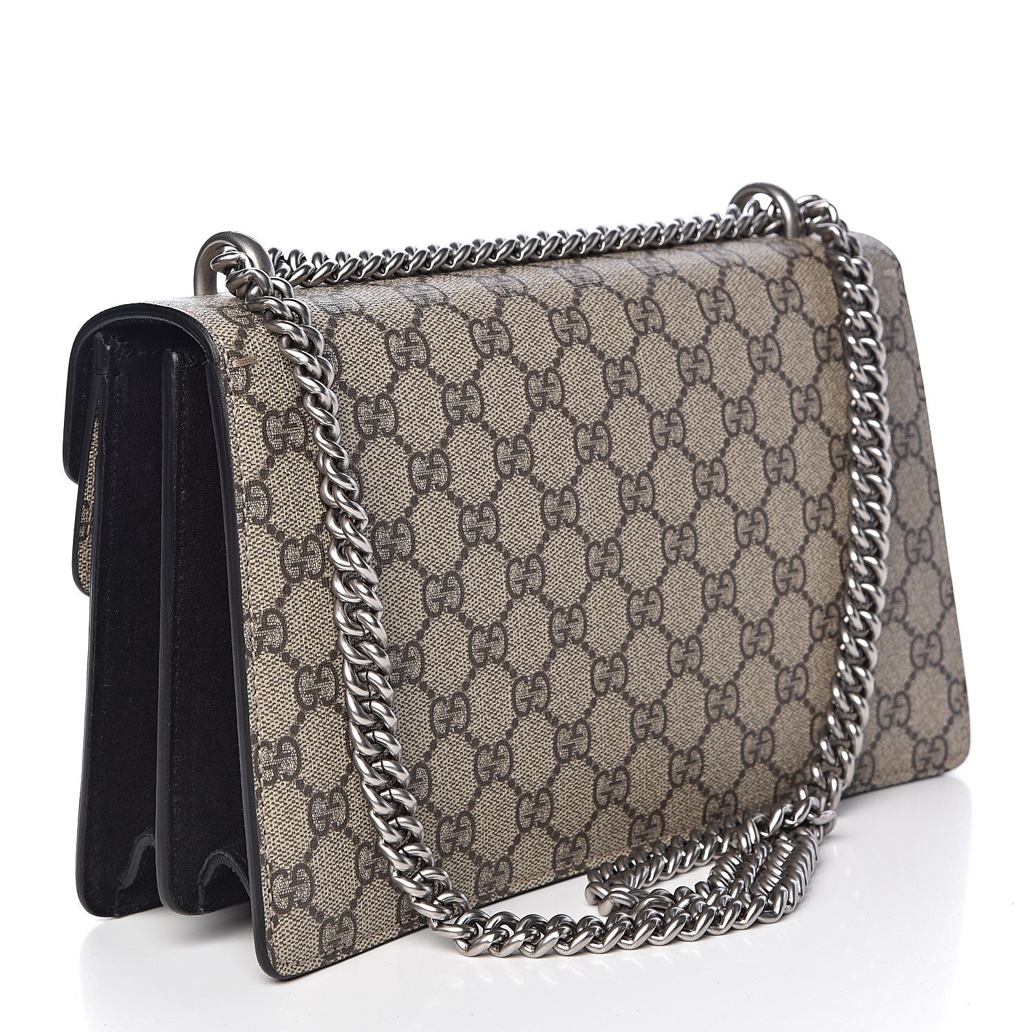Gucci GG Supreme Monogram Small Dionysus Shoulder Bag Black 3 of 13