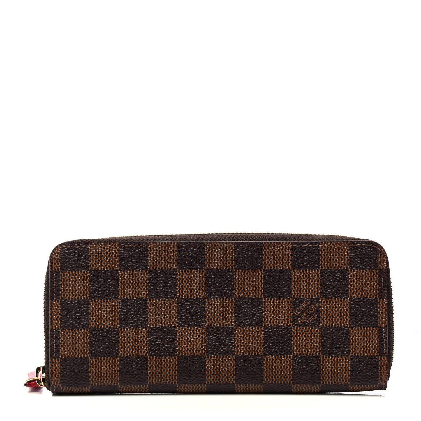 Damier Ebene Clemence Wallet Cherry