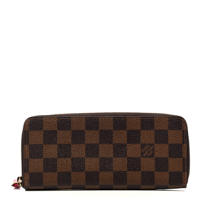 Louis Vuitton Damier Ebene Clemence Wallet Cherry 1 of 4