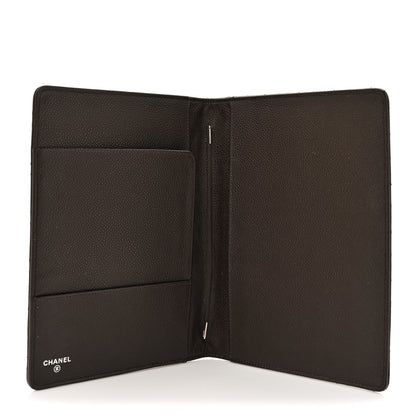 Chanel Caviar Quilted Large Agenda Cover Dark Brown 5 of 13
