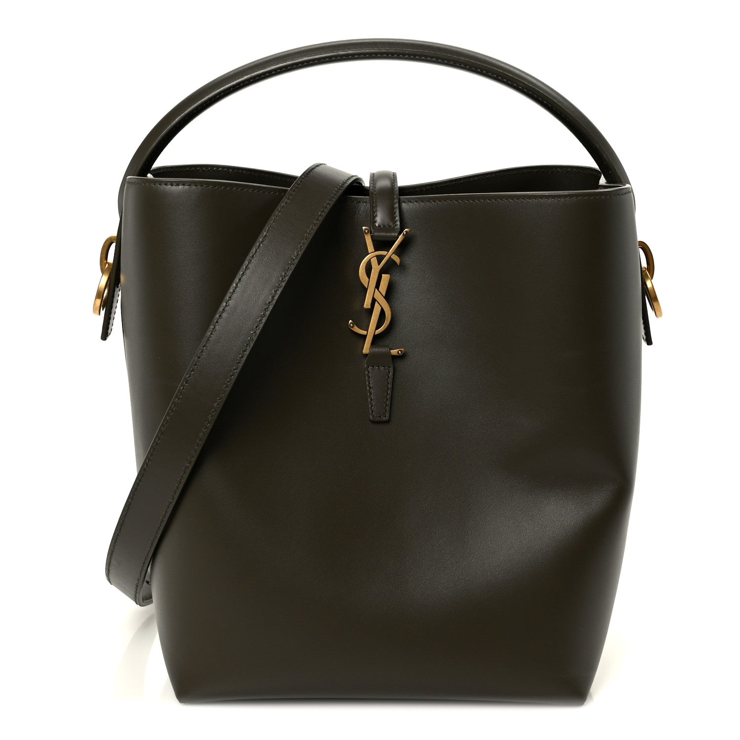 Saint Laurent Shiny Calfskin Le 37 Bucket Bag Deep Musk 1 of 13
