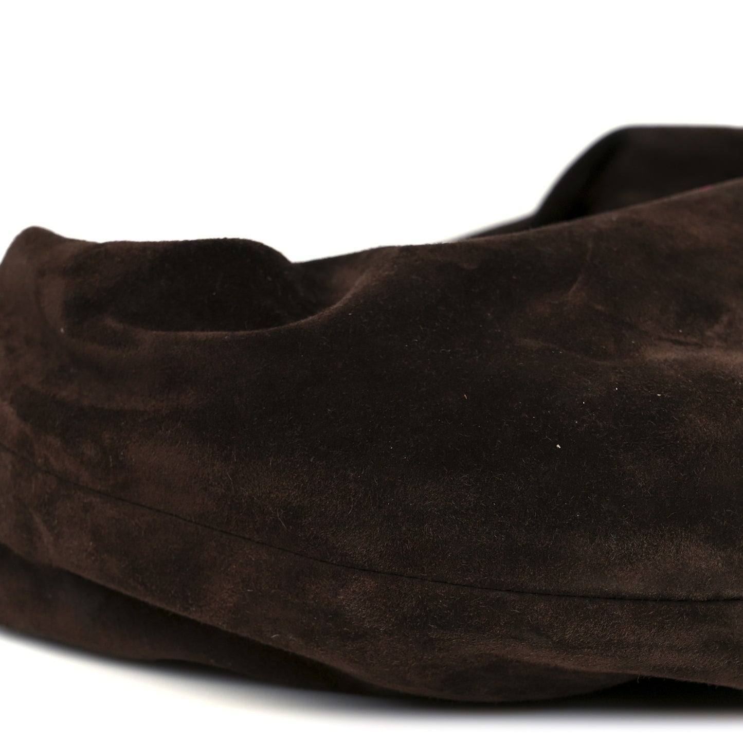 Suede Calfskin Medium Olivia Hobo Coffee