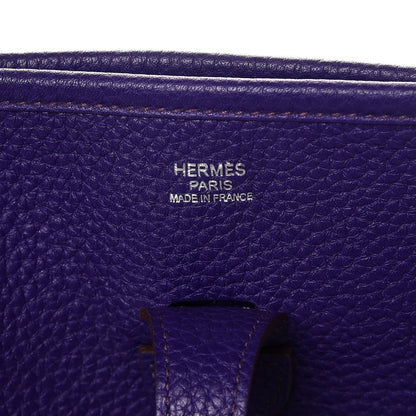 Hermes Taurillon Clemence Evelyne III PM Iris 6 of 7