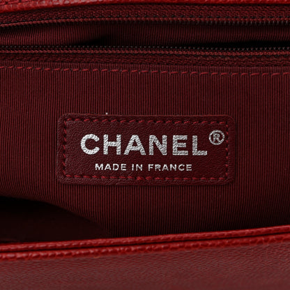 Chanel Caviar Quilted Large Boy Flap Dark Red 6 of 13