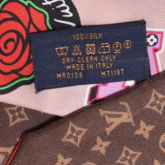 Silk Monogram LV Stories BB Bandeau Nude