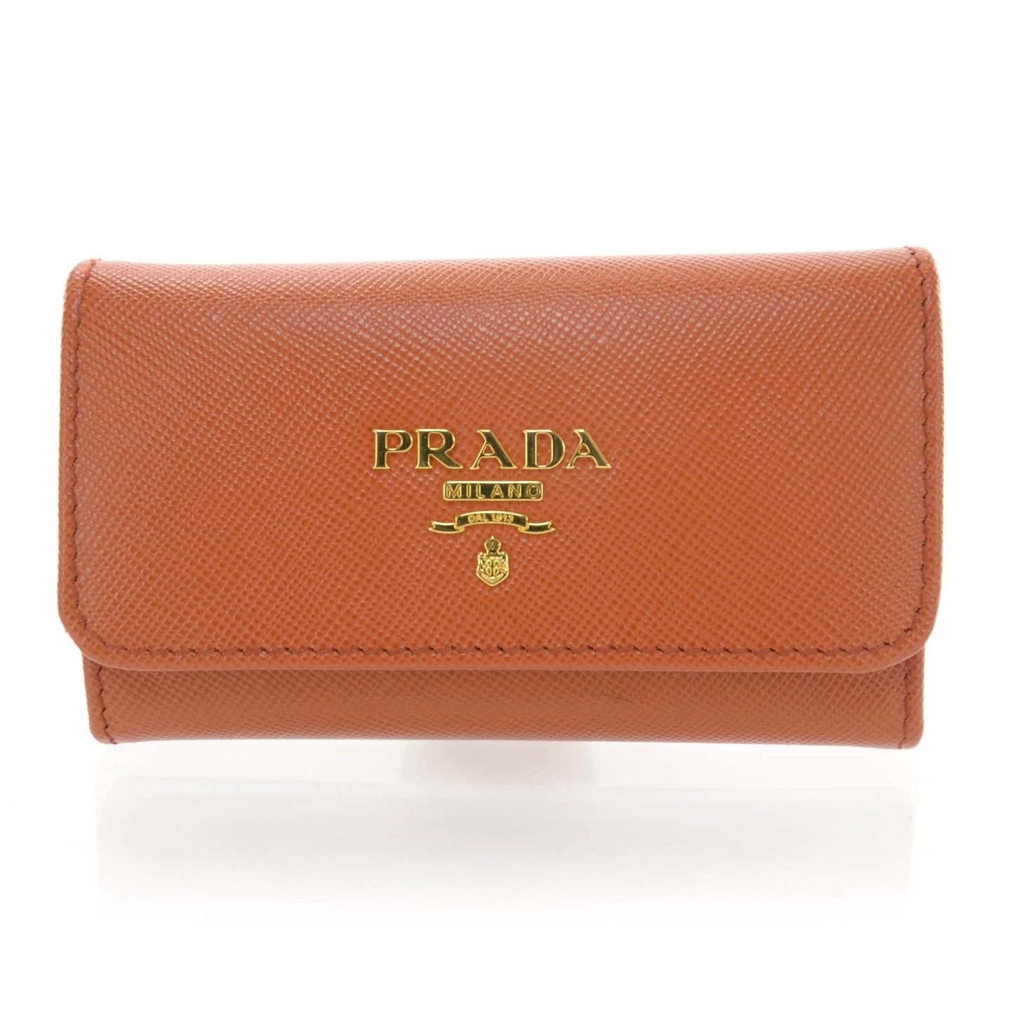 Saffiano Metal 6 Key Holder Rame