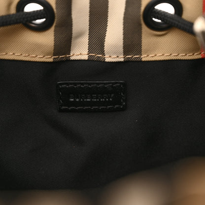 Burberry Econyl Icon Stripe Phoebe Drawcord Pouch Archive Beige 6 of 7