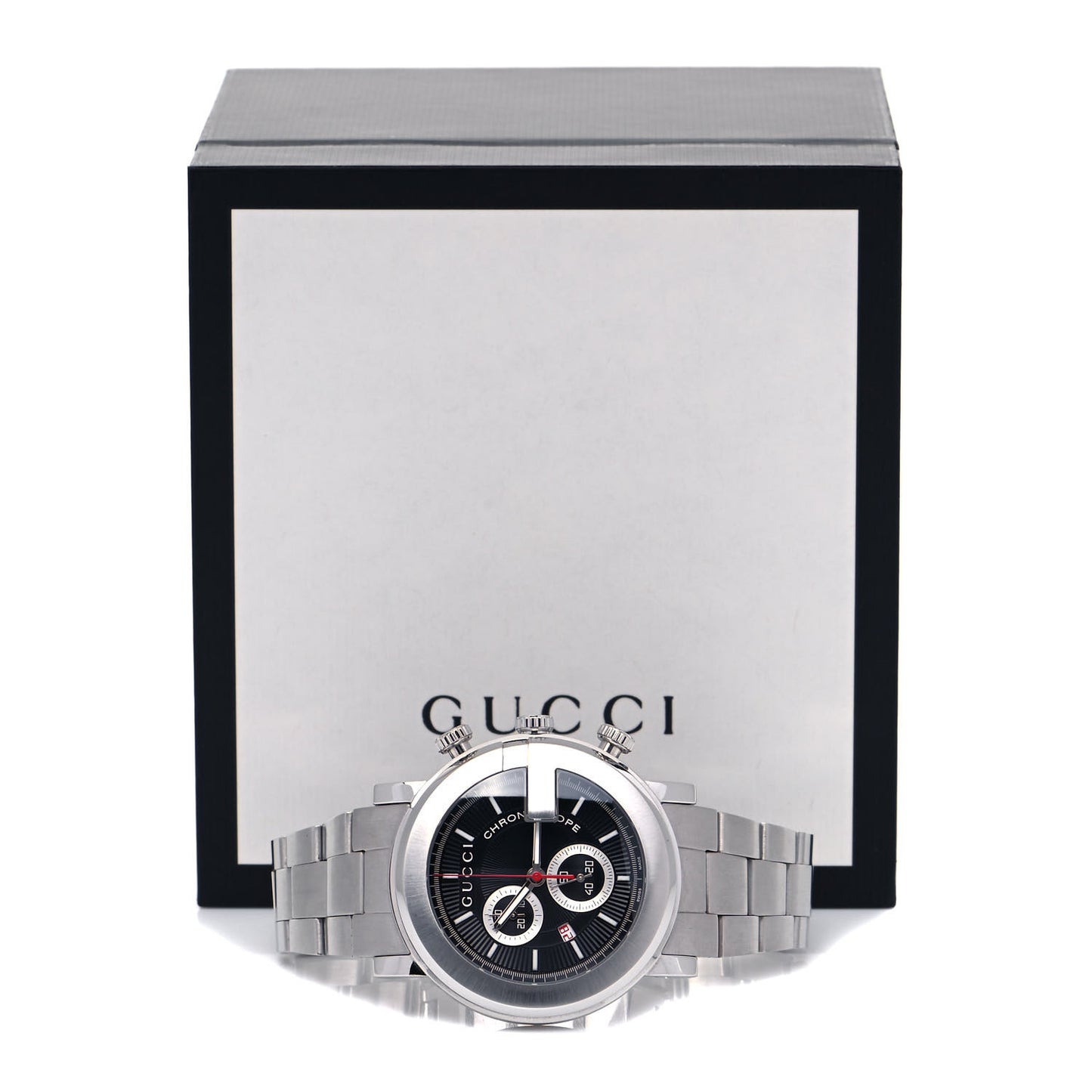 Stainless Steel 44mm G-Chrono Chronoscope Quartz Watch Black