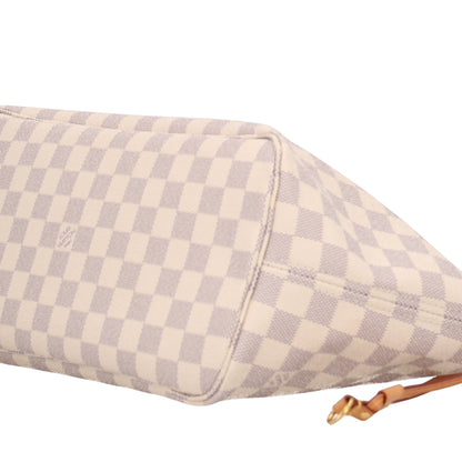 Louis Vuitton Damier Azur Neo Neverfull MM Rose Ballerine 3 of 11